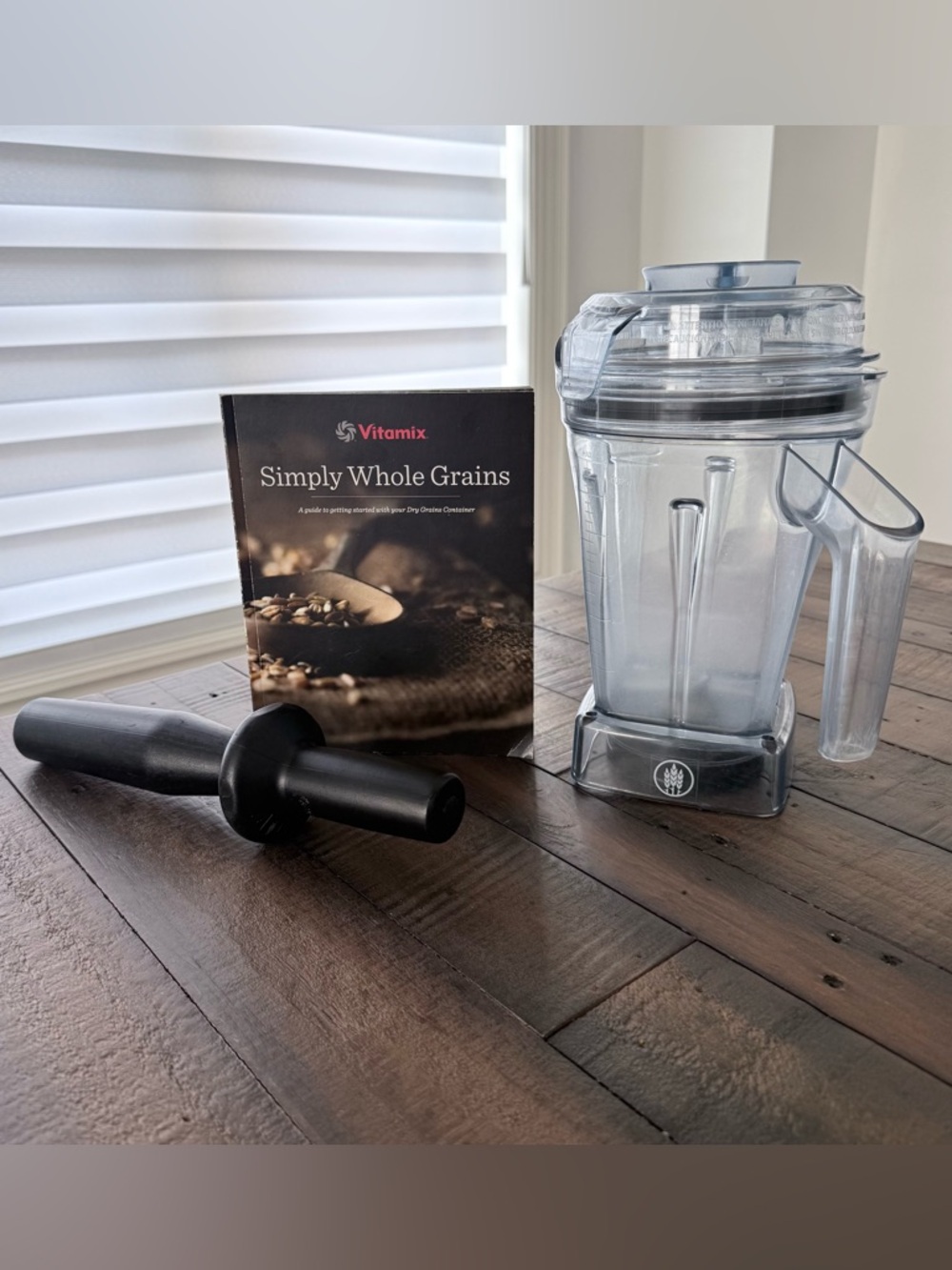 Vitamix Dry Container 48oz with tamper and Simply Whole Grains guide - 120204